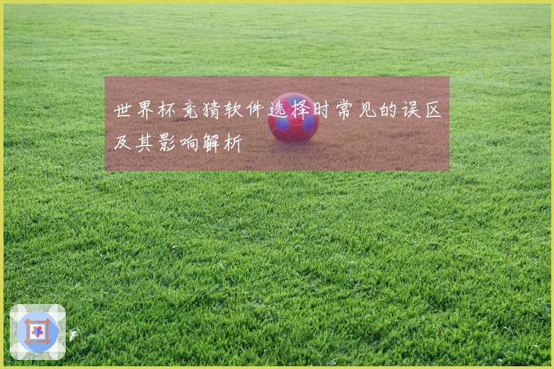 世界杯竞猜软件选择时常见的误区及其影响解析